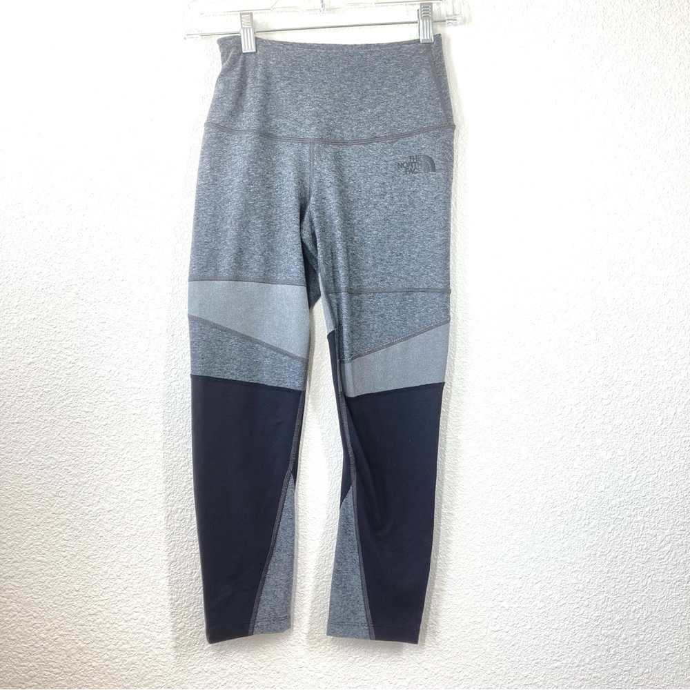 The North Face Flash Dry Leggings Small High Waist Black and Gray
